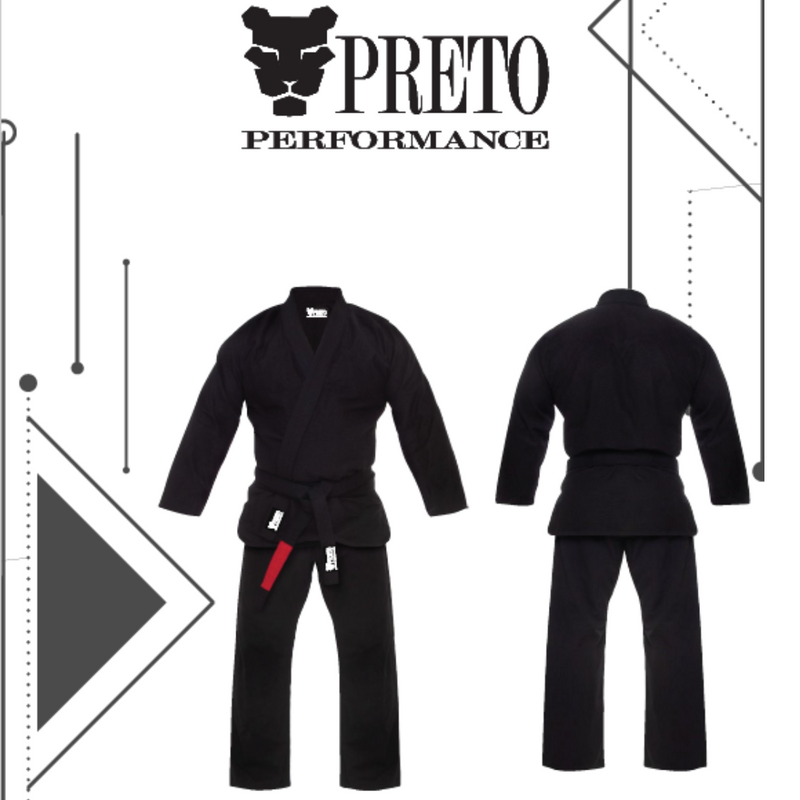 Kimono Preto Performance - Black Gold Infantil