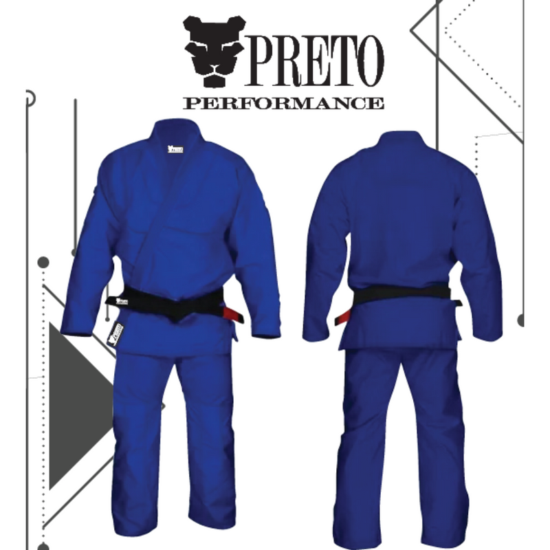 Kimono Preto Performance - Blue Gold Infantil